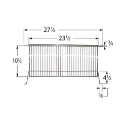 Char-Broil Chrome Steel Warming Rack -GRILLSPOT Sales 02124 dimensions updated 3