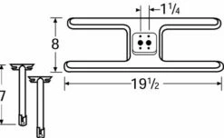 Charmglow Stainless Steel Twin H-Burner