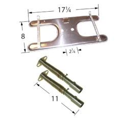 Great Outdoors Stainless Steel H-Twin Burner Assembly