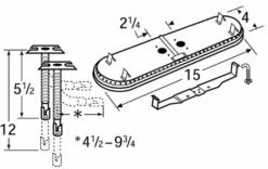 Char-Broil Stainless Steel Oval Twin Burner