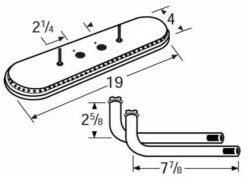 GrillMaster Stainless Steel Burner Assembly