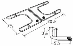 Fiesta Stainless Steel H-Burner Burner Assembly