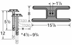 Brinkmann Cast Iron H-Twin Burner