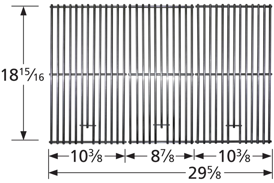 Nexgrill Stainless Steel Clad Wire Cooking Grate Set 4 Nexgrill Stainless Steel Clad Wire Cooking Grate Set - Image 2