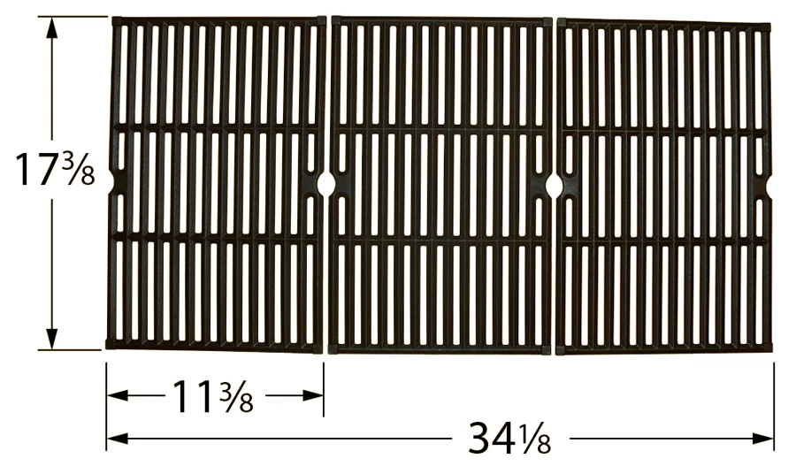 Beaumark Porcelain Cast Iron Cooking Grate Set 4 Beaumark Porcelain Cast Iron Cooking Grate Set - Image 2