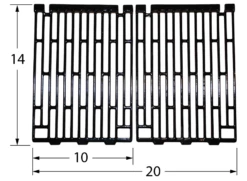 Amberlight Porcelain Cast Iron Cooking Grate Set