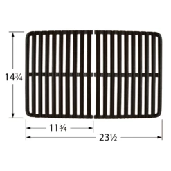 Charmglow Porcelain Cast Iron Cooking Grate Set -GRILLSPOT Sales 61602 dimensions updated