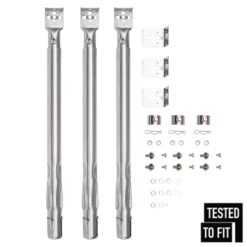 GrillSpot Universal Adjustable Stainless Steel 3-Piece Tube Burner Set