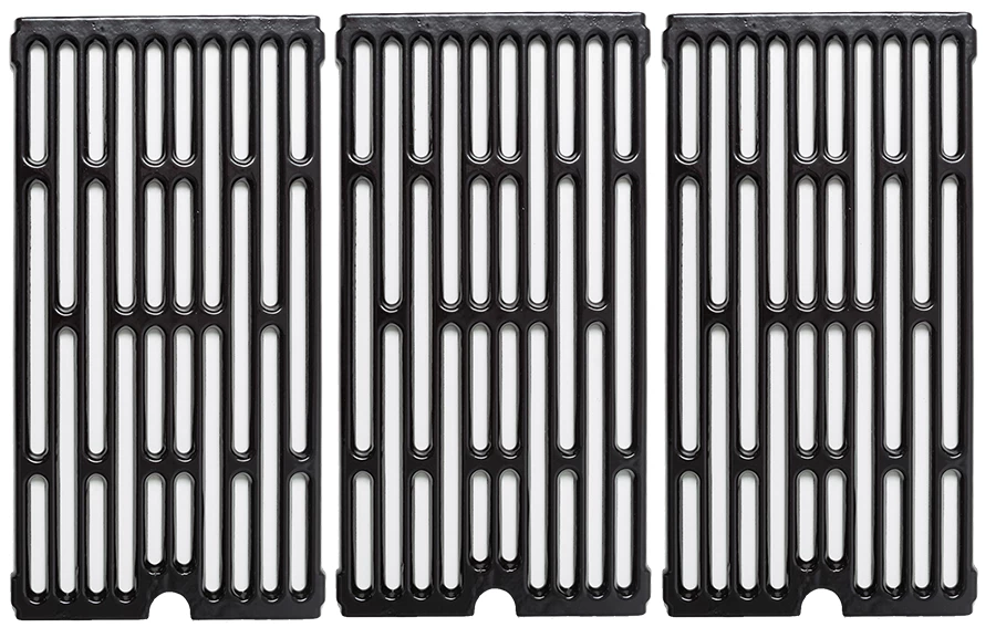 Great Outdoors 3-Piece Porcelain Cast Iron Cooking Grate Set 3 Great Outdoors 3-Piece Porcelain Cast Iron Cooking Grate Set