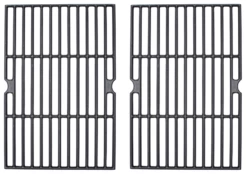 Backyard Grill Porcelain Cast Iron 2-Piece Cooking Grate Set
